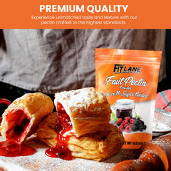 Fit Lane Nutrition scoop on scale demonstrating precise 5% pectin measurement