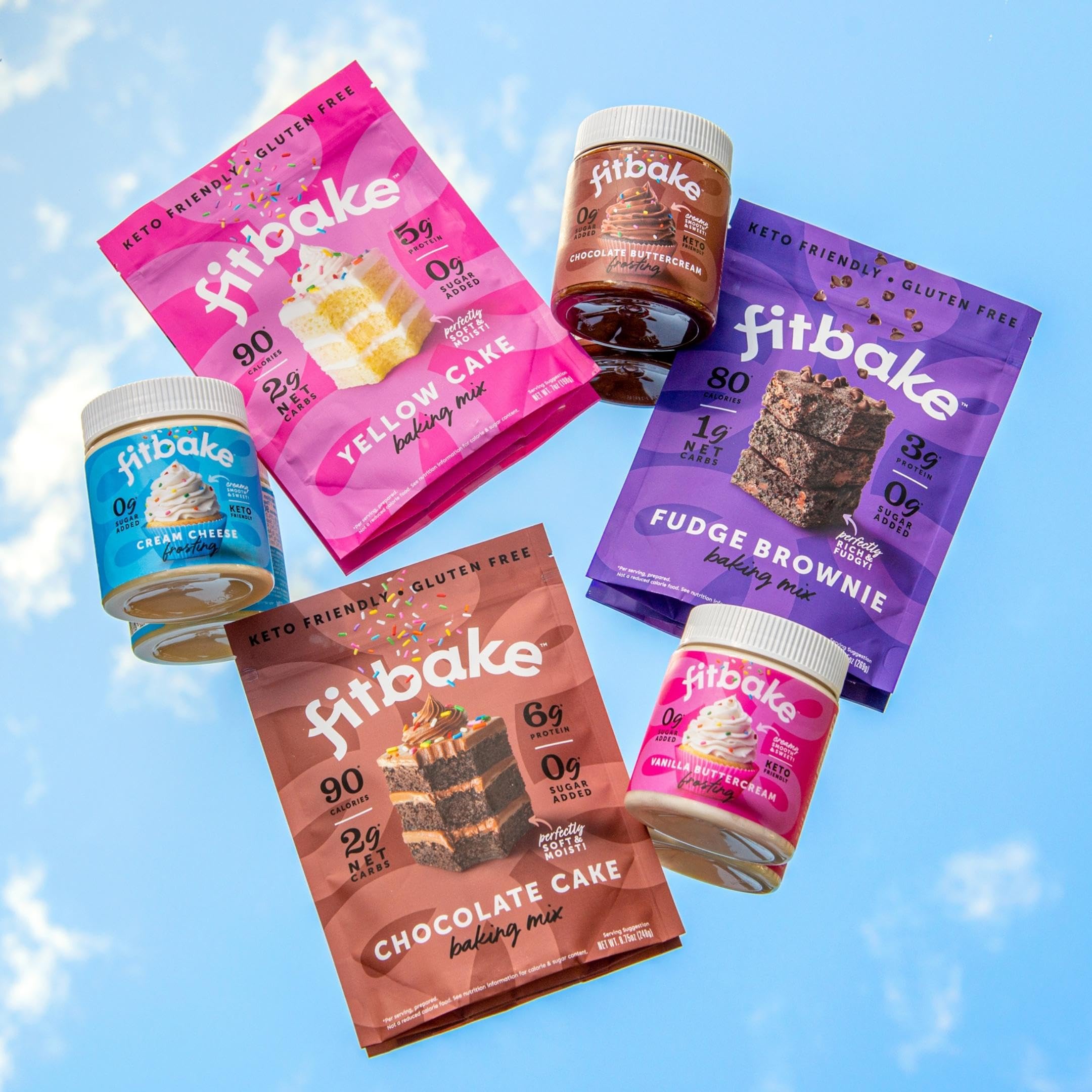 FitBake frosting on a dessert table showing low-carb treat for gatherings