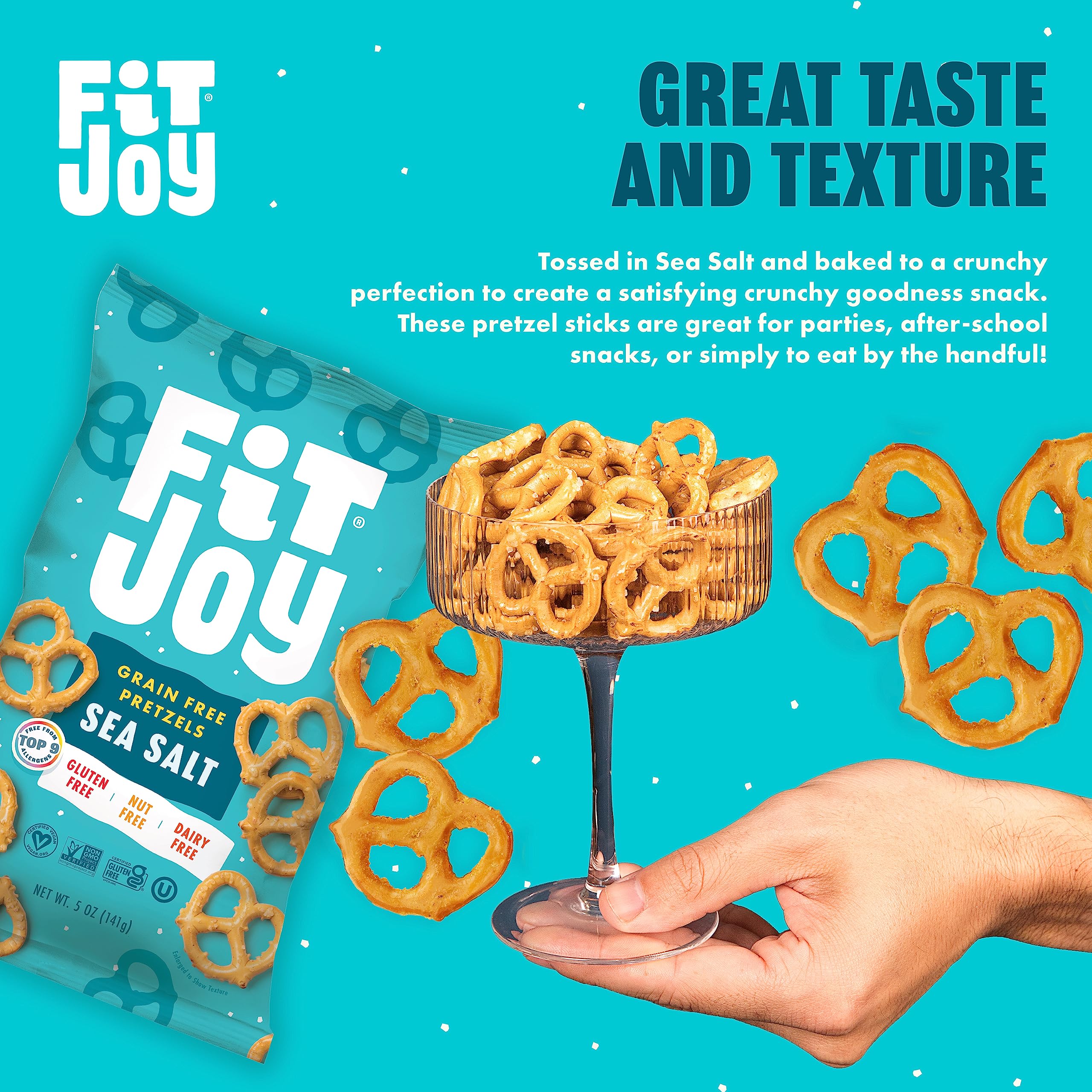 FitJoy chickpea and cassava flours with date nectar, emphasizes grain-free formulation