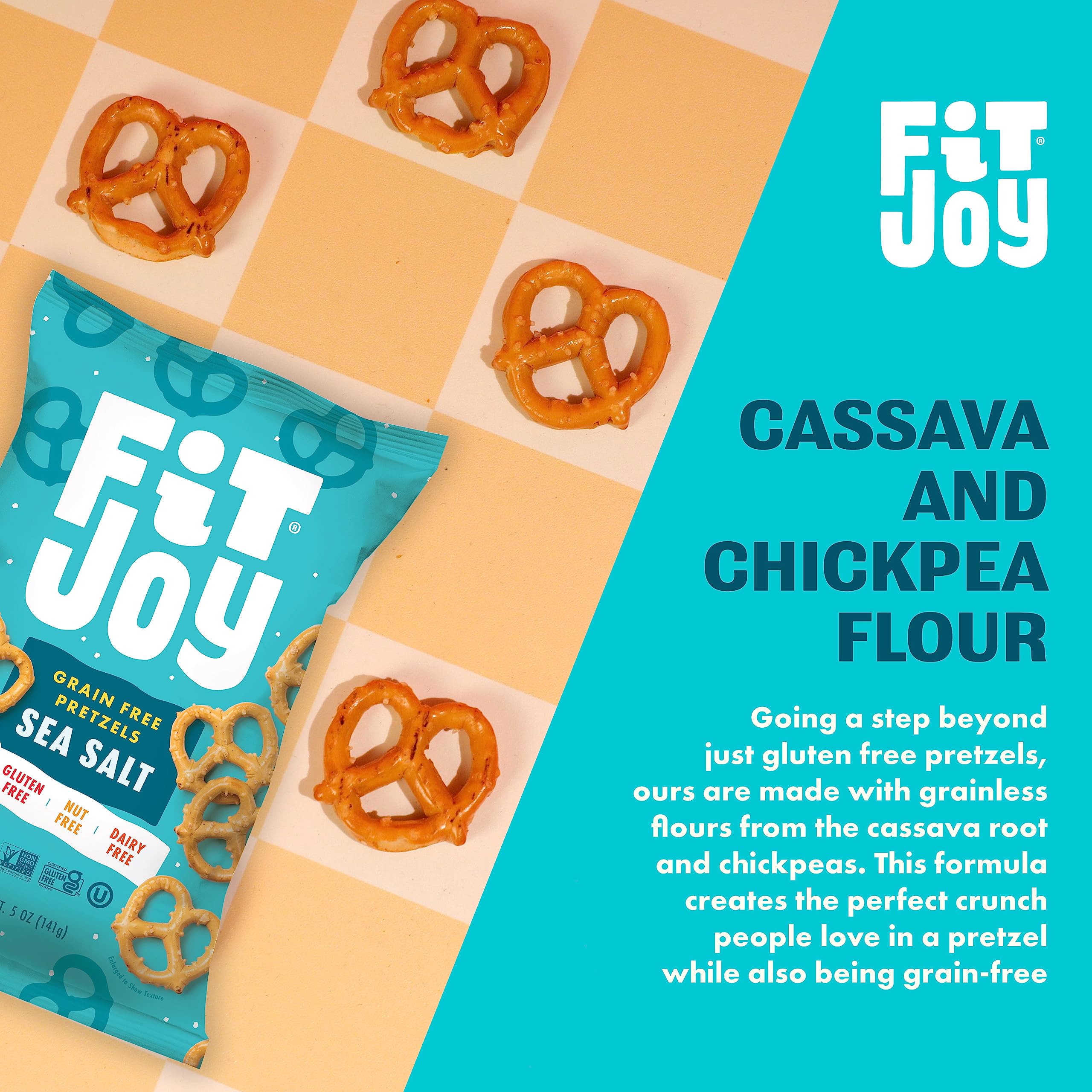 FitJoy six-pack stacked in pantry, conveys supply for multiple snacks