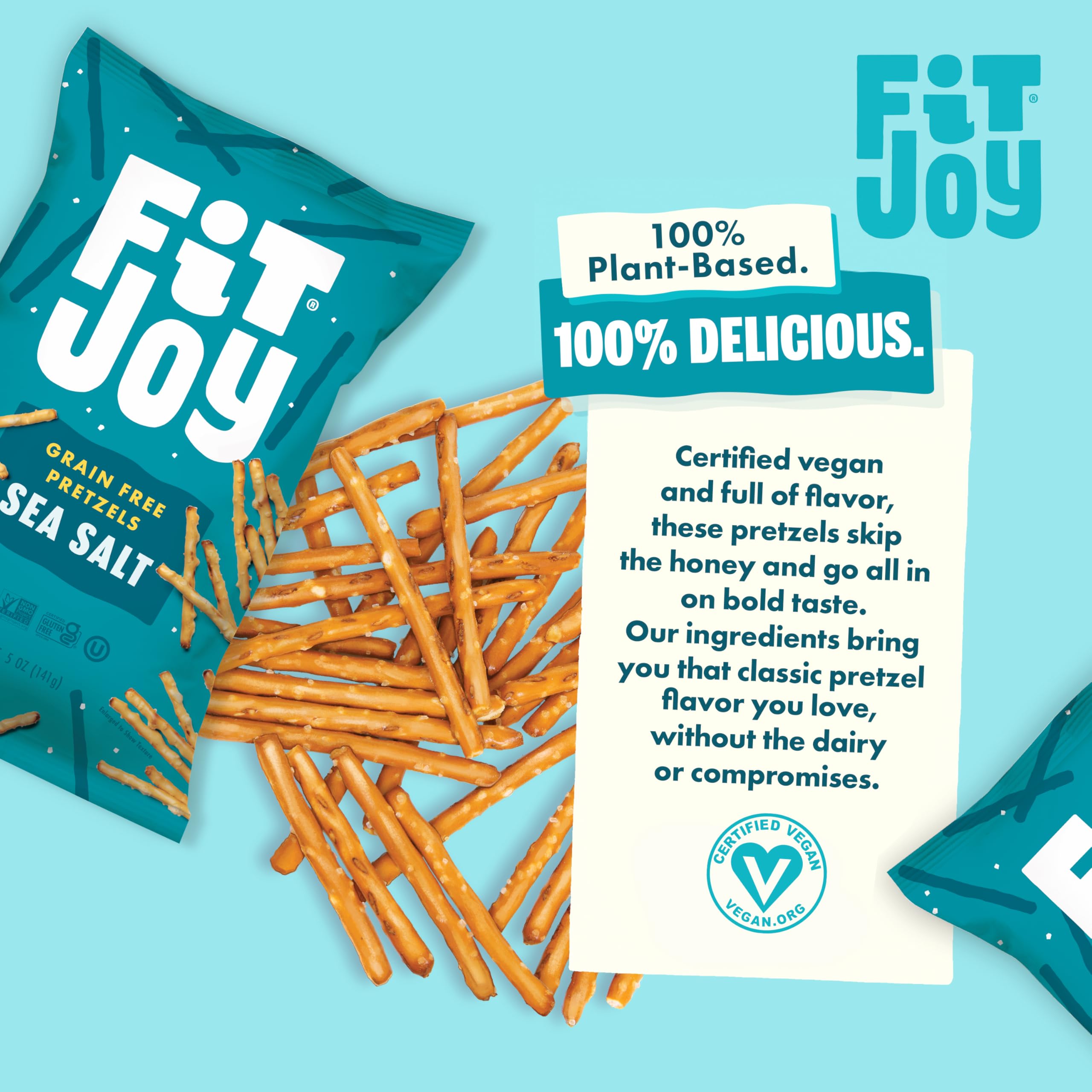 FitJoy pretzel sticks packed in a lunchbox for on-the-go portion control
