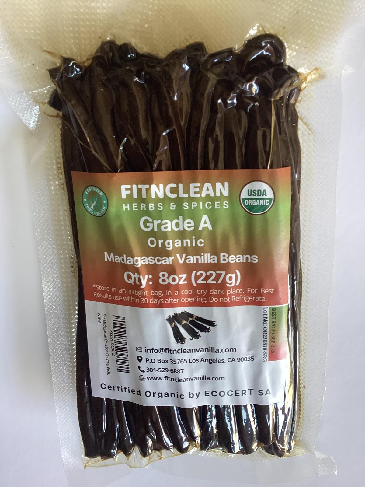 FITNCLEAN vanilla-used atop pastry in kitchen lifestyle showing visible seeds benefit