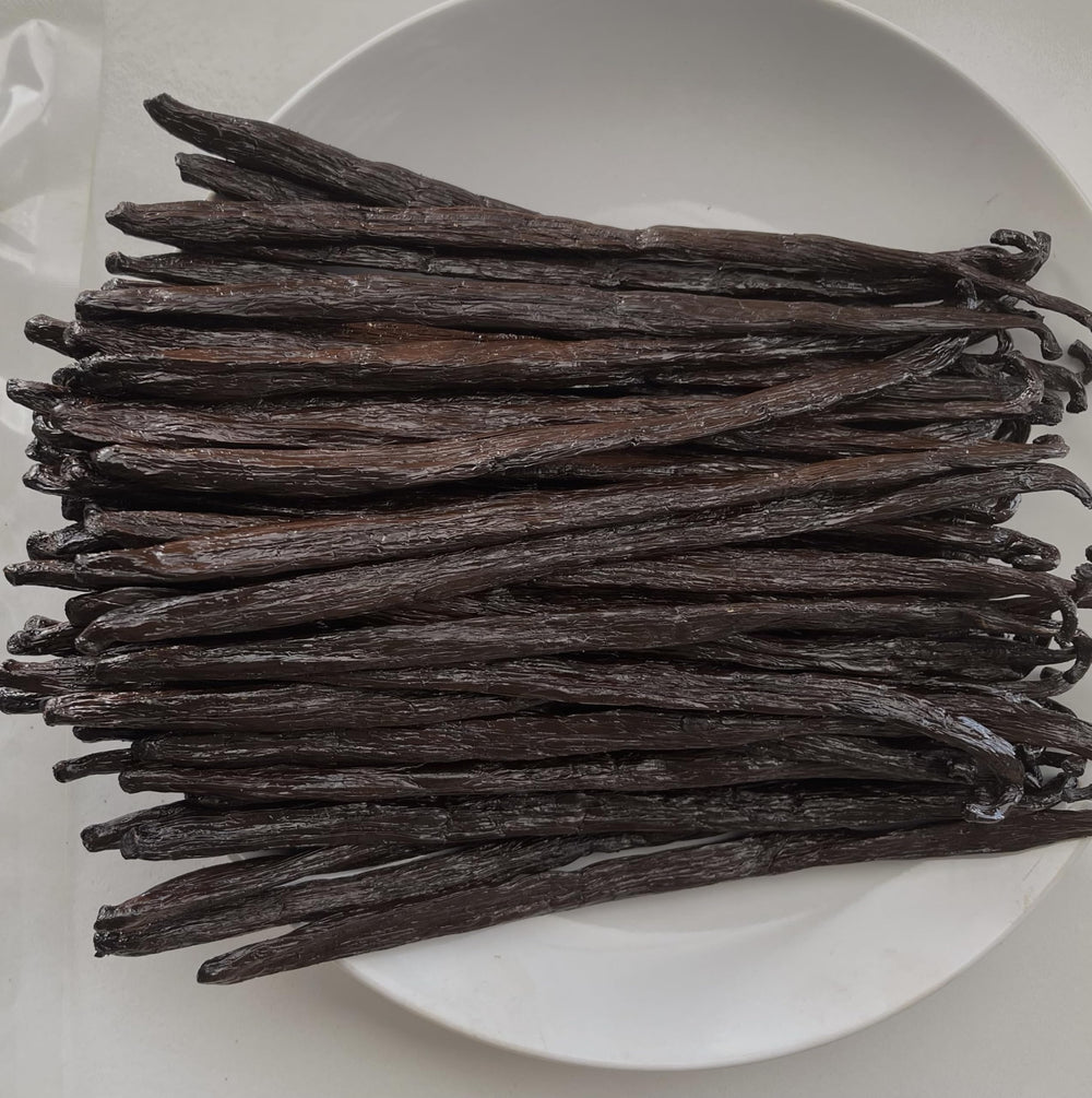 FITNCLEAN close-up of vanilla pod texture highlighting oily plumpness for intense aroma
