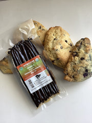 FITNCLEAN vanilla pods held in hands to show scale and generous 6-inch length for professional use