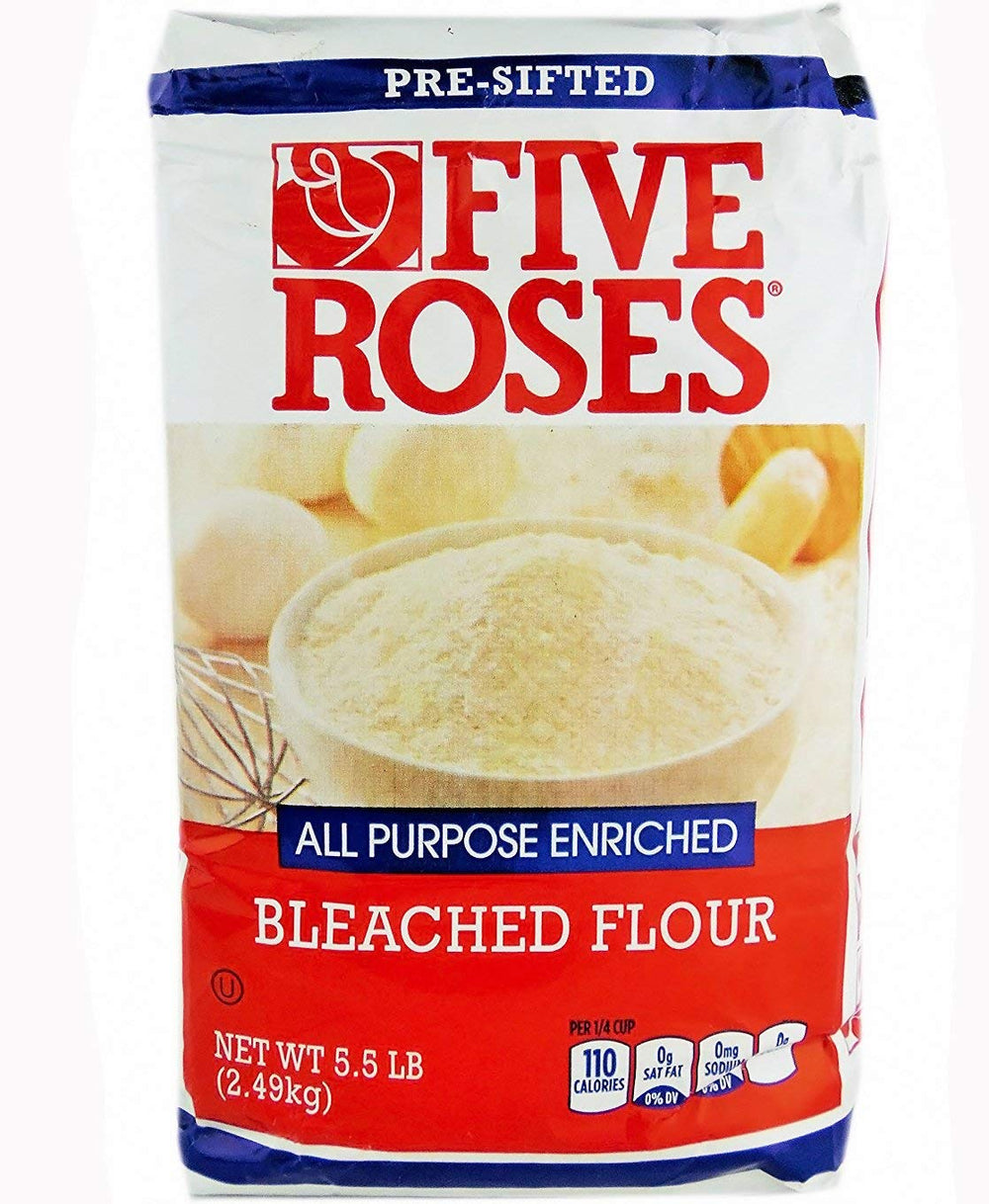 Five Roses front packaging displayed on counter for reliable baking
