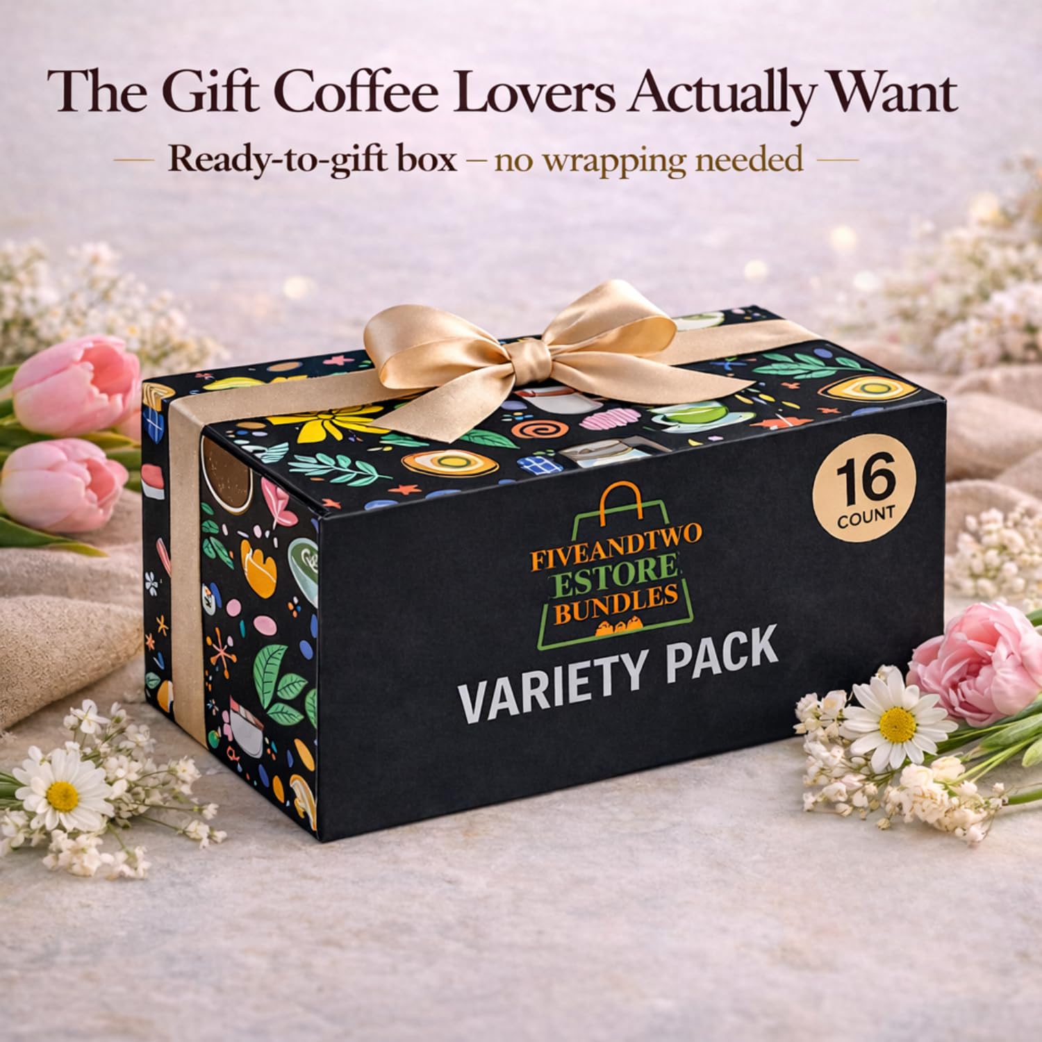 FIVEANDTWOESTORE BUNDLES brewed cup in kitchen scene illustrating quick single-serve convenience