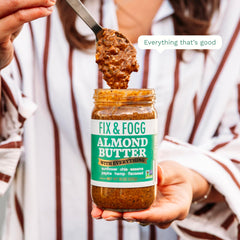 Fix & Fogg close-up of seed-rich texture highlighting crunchy bite benefit