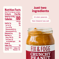 Fix & Fogg ingredients label closeup highlighting two-ingredient purity