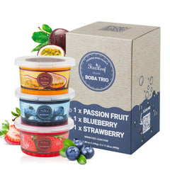 FIZZLEAF front packaging trio showing three one-pound bags and branding benefits