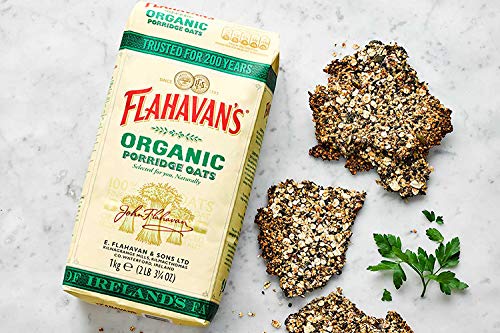 Flahavan's 1kg bag beside fruit illustrates portion size and family serving option