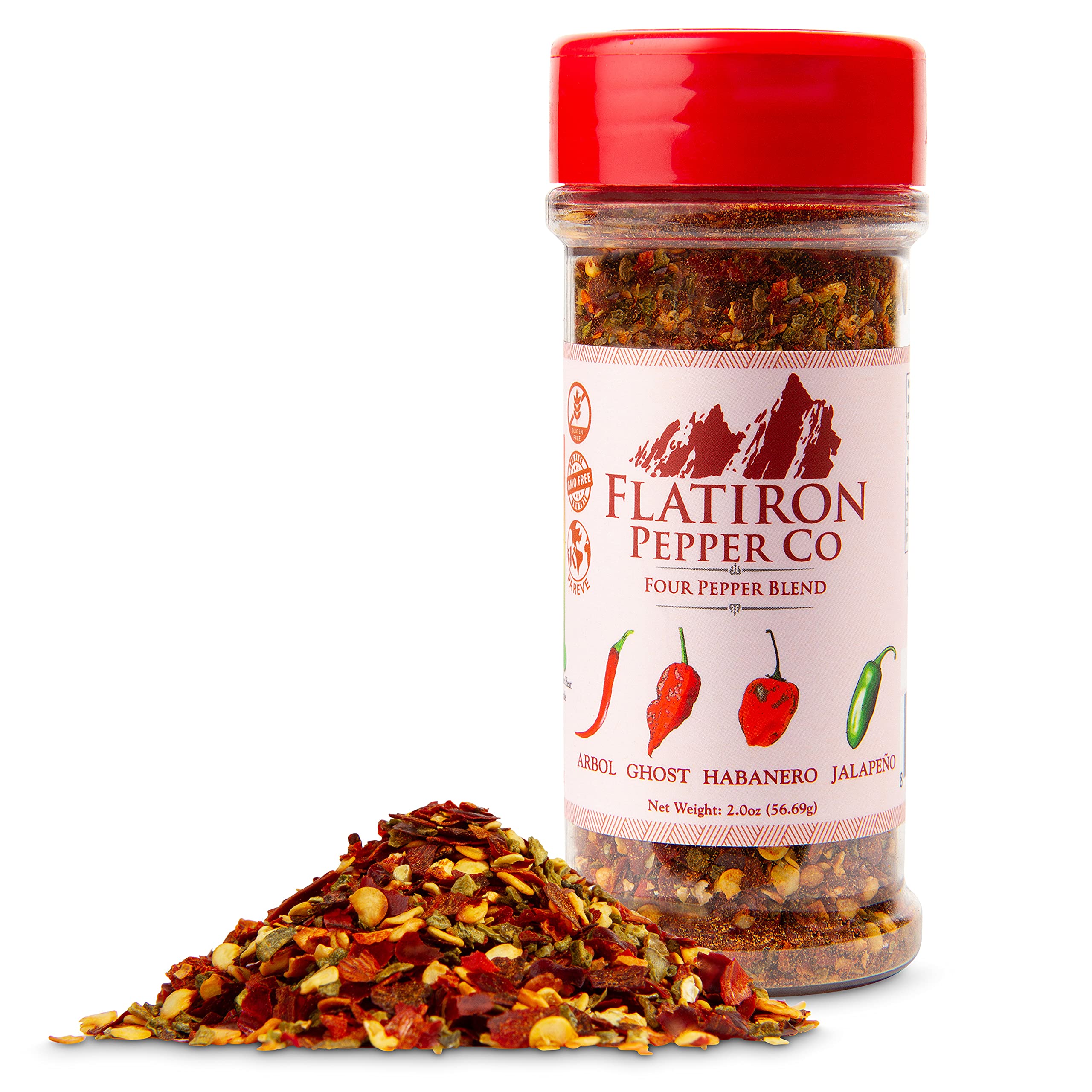 Flatiron Spice close-up of flakes showing texture and vibrant color for bold flavor