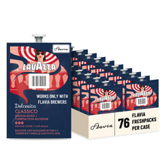 Flavia Lavazza Dolcevita Classico front pack showing case label and quantity for easy selection