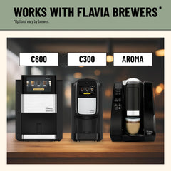 Flavia Lavazza Freshpack being inserted into a Flavia brewer demonstrating easy use