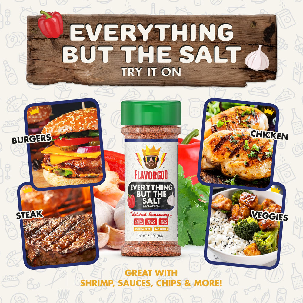 Flavor God sprinkled on roasted chicken enhancing savory flavor benefit