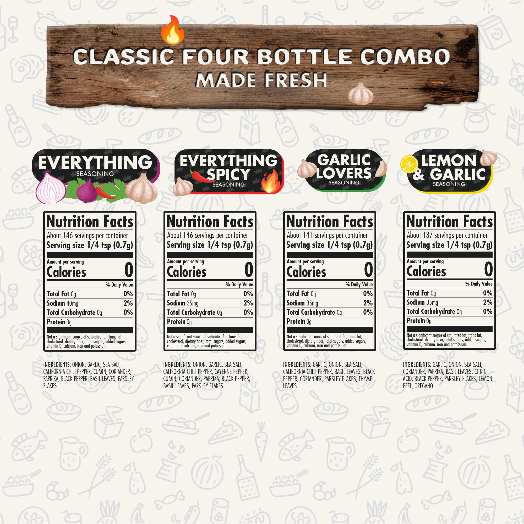 Flavor God label close-up highlighting ingredients and clean manufacturing