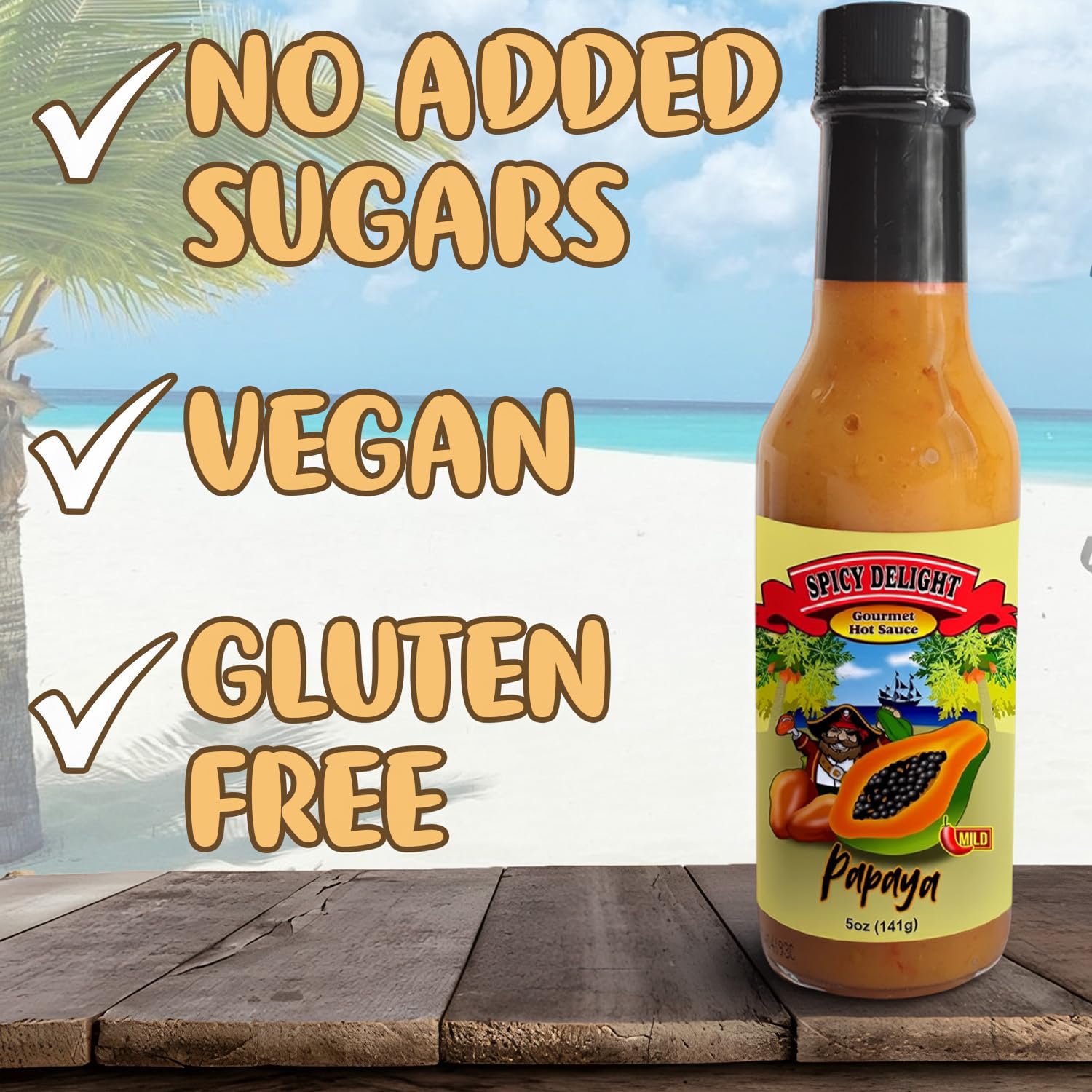 Flavor Pirate being poured over grilled fish highlighting bright tropical flavor benefit