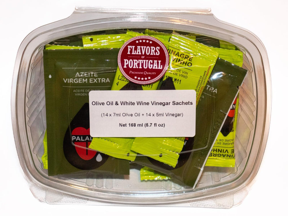 Flavors of Portugal front packaging showing 28 sachets and clear labeling benefit convenience