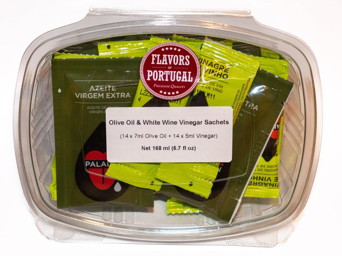 Flavors of Portugal front packaging showing 28 sachets and clear labeling benefit convenience