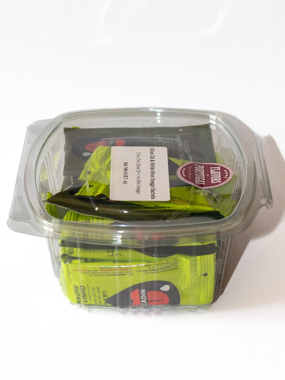 Flavors of Portugal sachets placed in a lunchbox offering mess-free portable seasoning