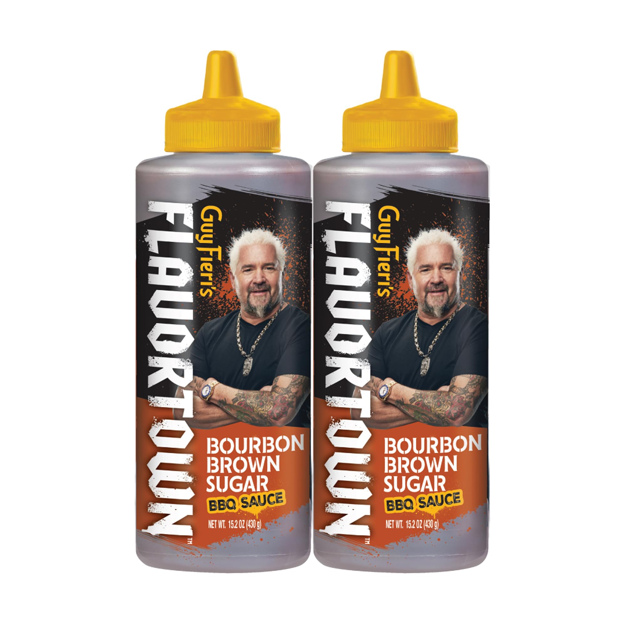 Flavortown bottle front packaging showing bold label and serving suggestion benefit