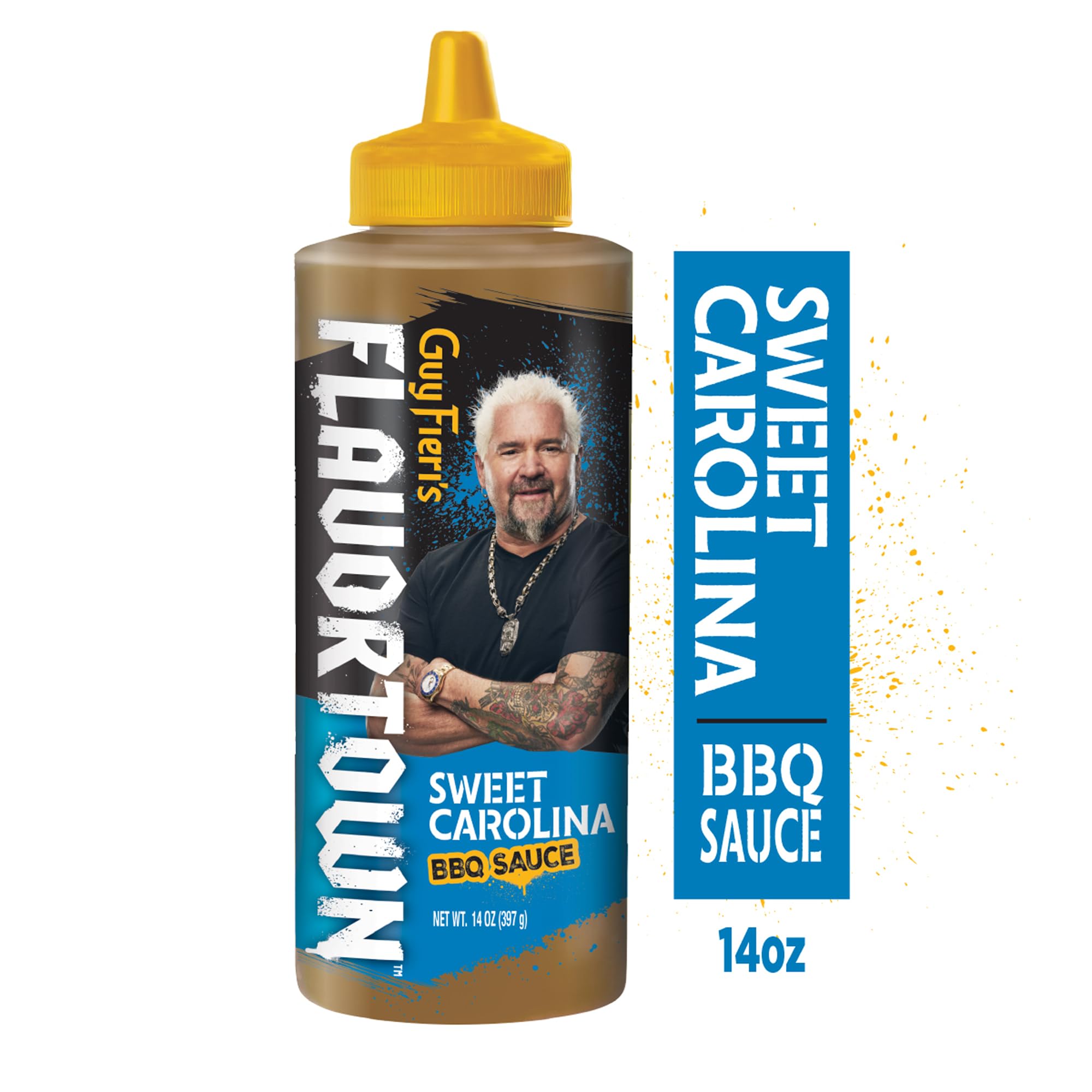 Flavortown sauce in a backyard BBQ setting suggesting easy entertaining use