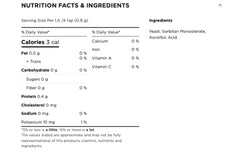 Fleischmann's jar beside measuring cup to show 4 oz jar size and long-lasting supply