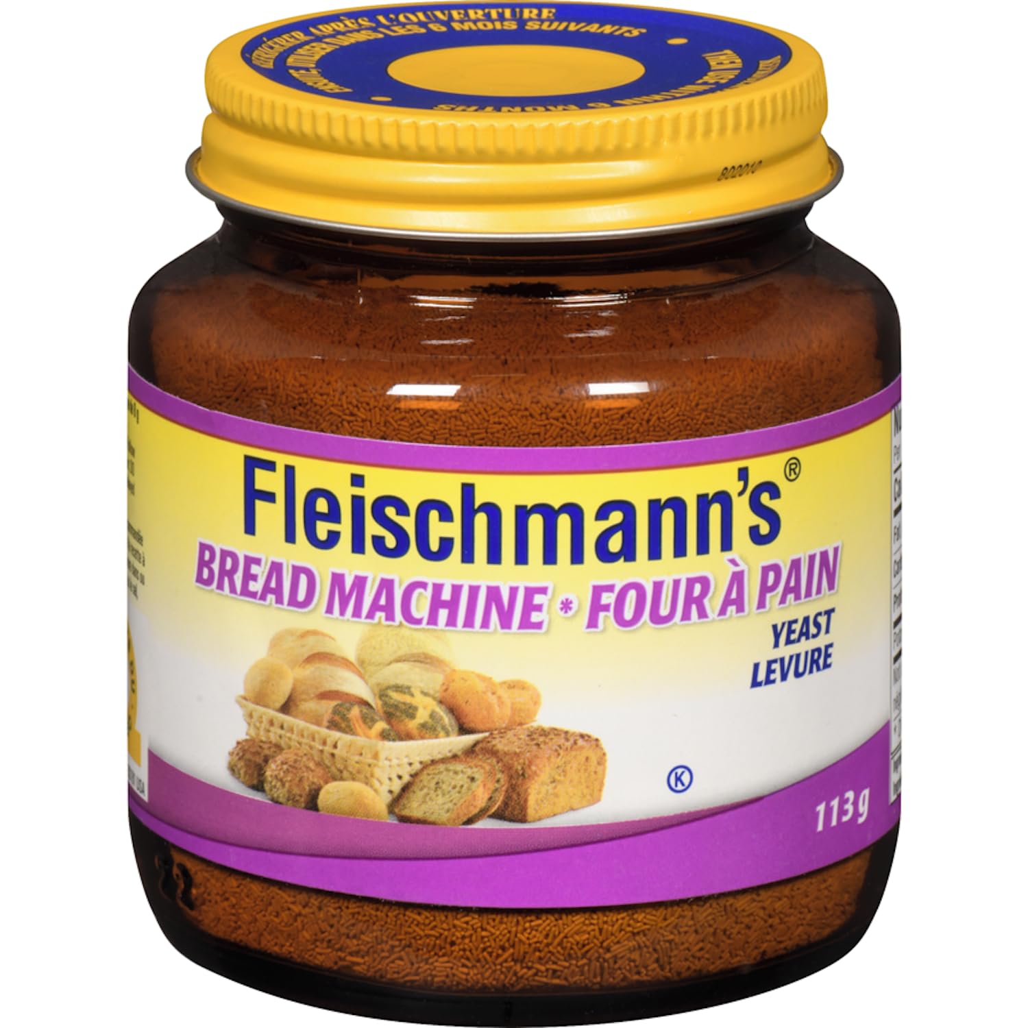 Close-up of Fleischmann's yeast granules highlighting fine texture for fast activation