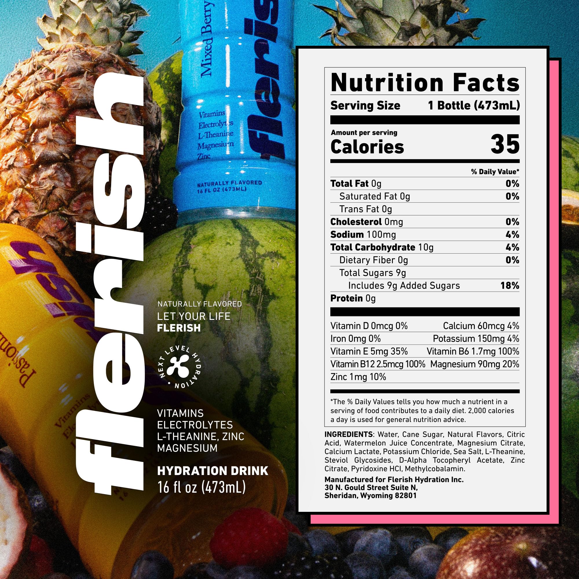 FLERISH bottle held by runner showing portability and on-the-go hydration