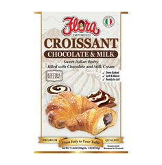 Flora front pack shows six individually wrapped croissants and convenience benefit