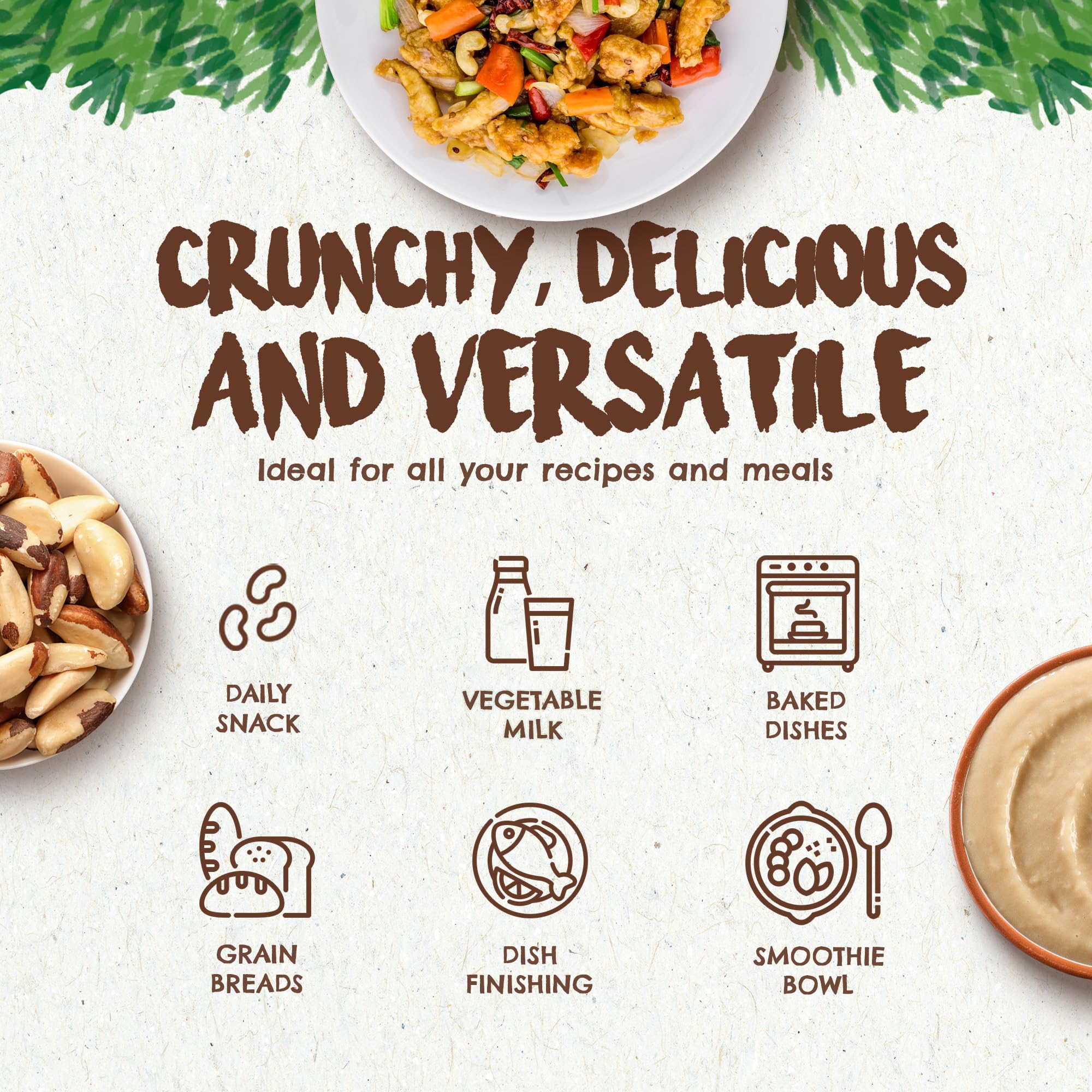 Floresta em Pé whole Brazil nuts in bowl for easy snacking and nutrient boost
