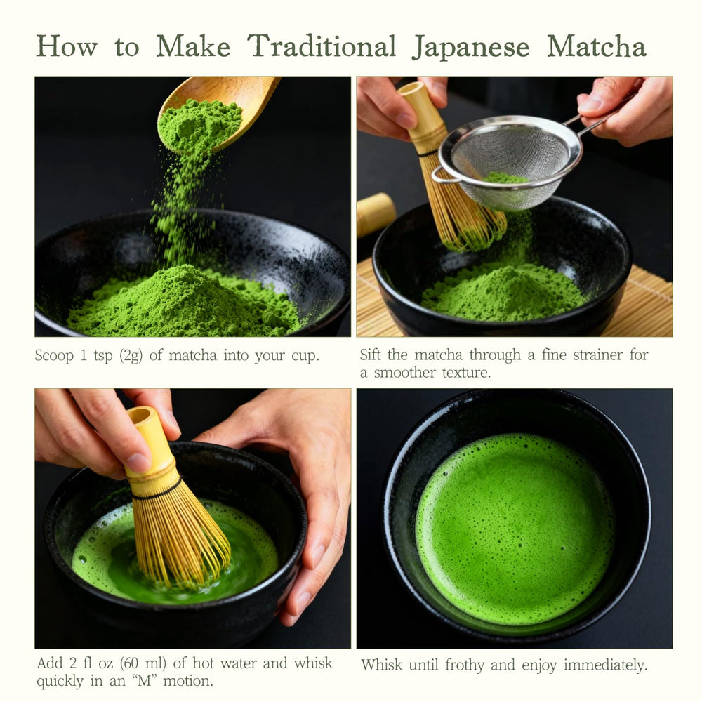 Florvay iced matcha being poured for refreshing cold beverage