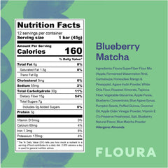 Close-up of Floura bar texture with visible almonds and fruit pieces for crunch