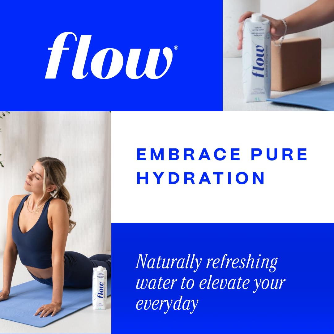 Flow bottle held in hand to show 33.8 fl oz scale and convenient portability