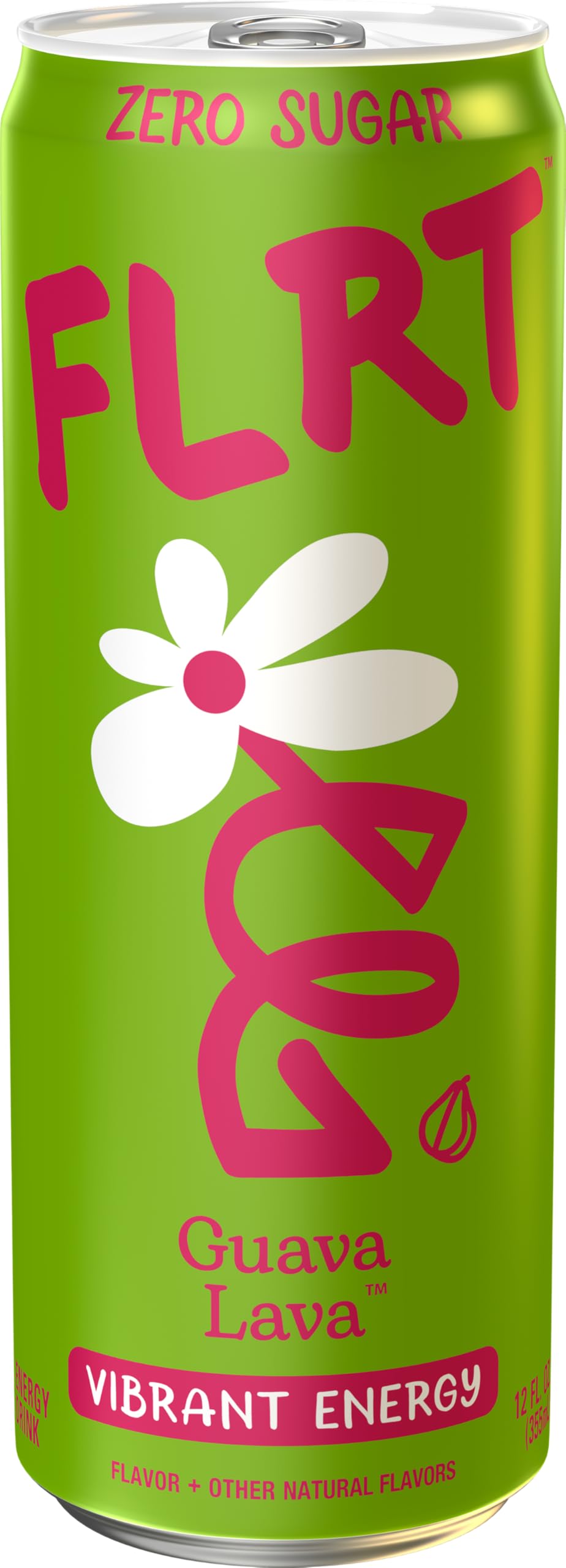 FLRT close-up of guava lava can texture and condensation highlighting refreshment benefit