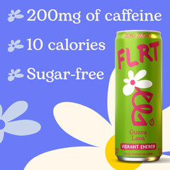 FLRT cans in a beach cooler beside sunglasses showing guava lava fueling outdoor vibes