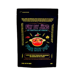 FLYBYJING front packaging showing spicy hot pot pouches and brand for easy identification