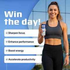Focus Factor close-up of label highlighting B vitamins and sugar-free benefit