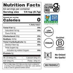 Fody label close-up highlighting low FODMAP certification and ingredient clarity benefit