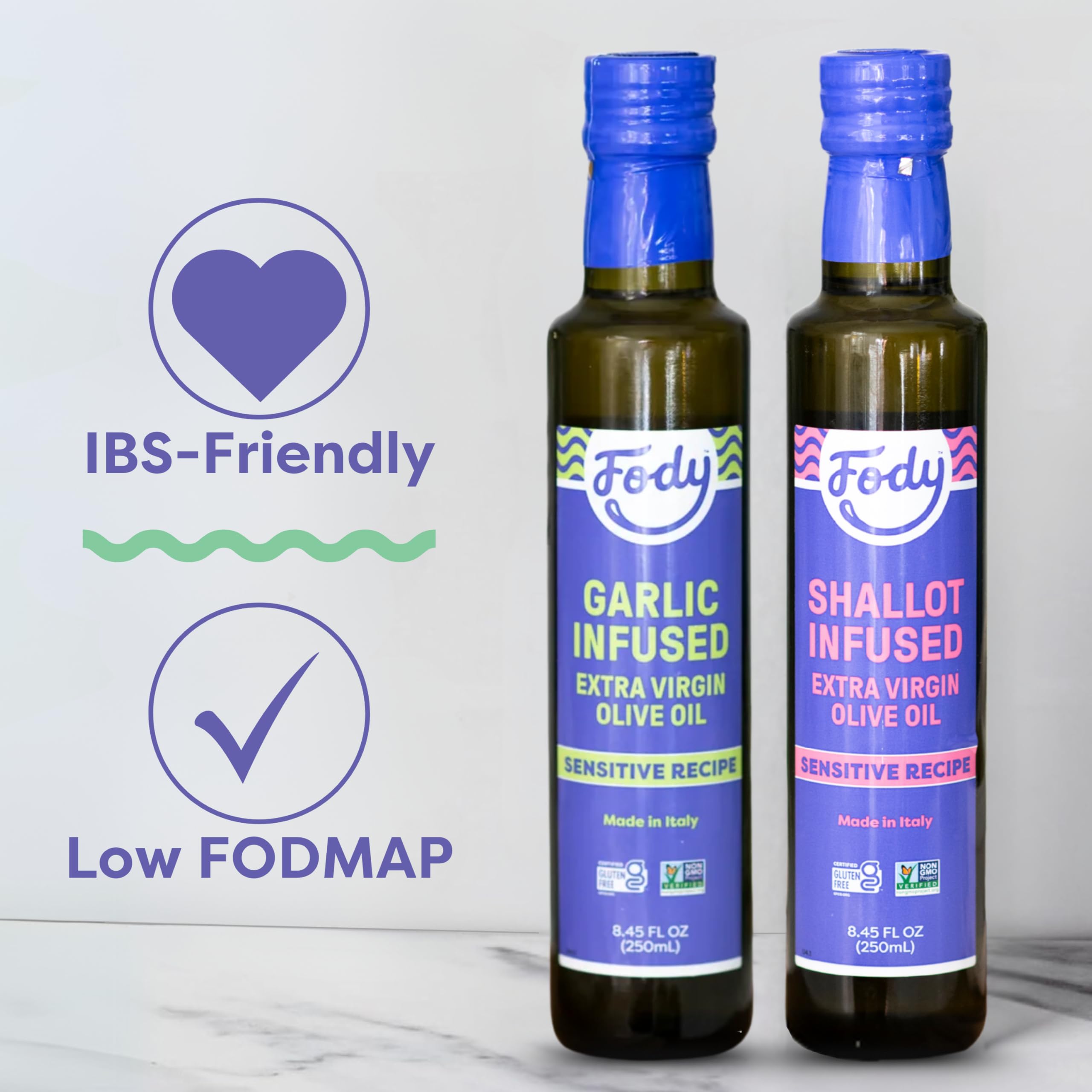 Fody oil drizzled over salad showing fresh flavor boost