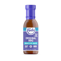 Fody front packaging showing bottle and label, clear brand visibility and gut-friendly benefit