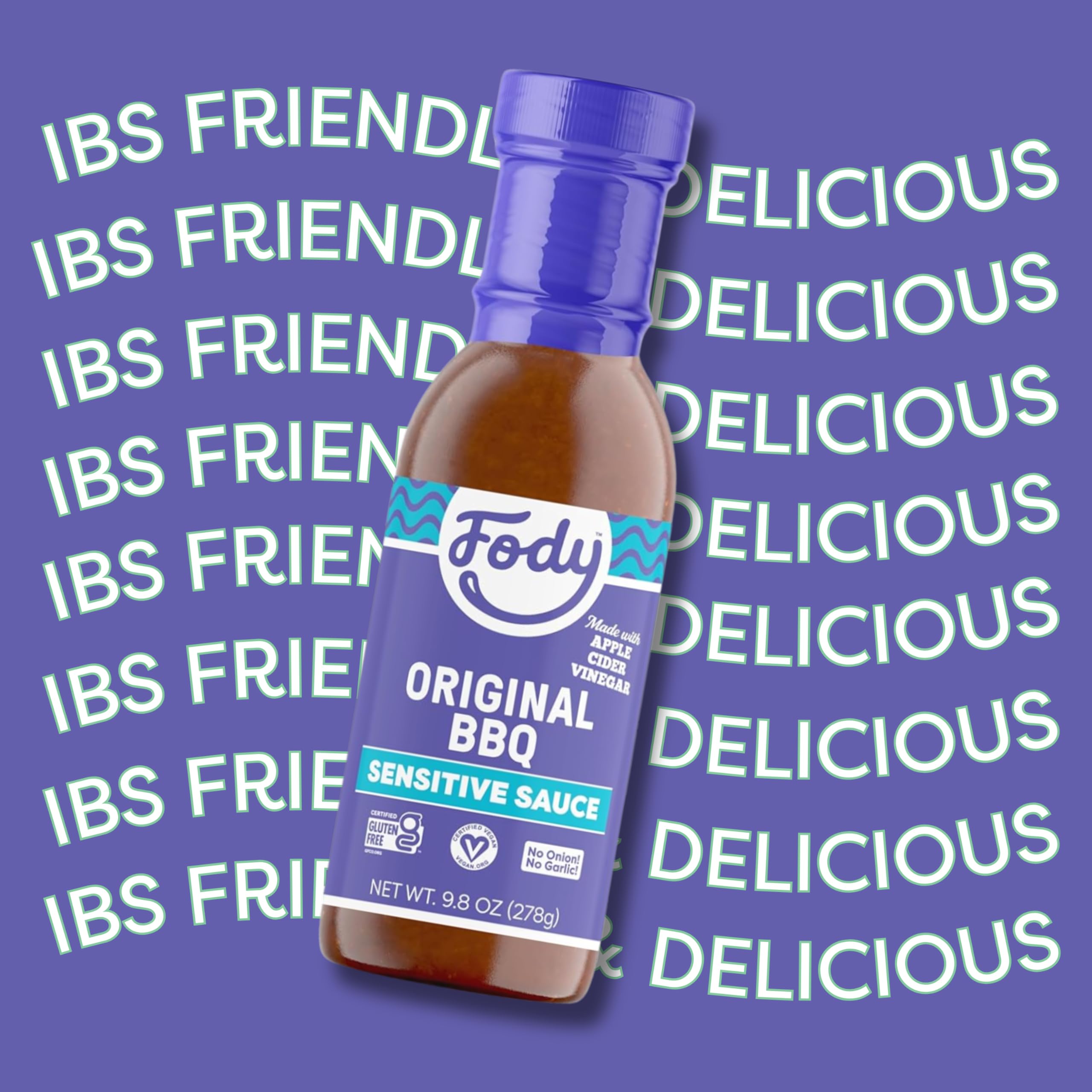 Fody sauce brushed on grilled vegetables giving smoky glaze and digestion-friendly flavor