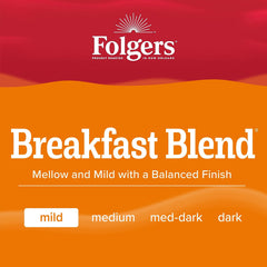Freshly poured cup with Folgers coffee in a kitchen, inviting aroma