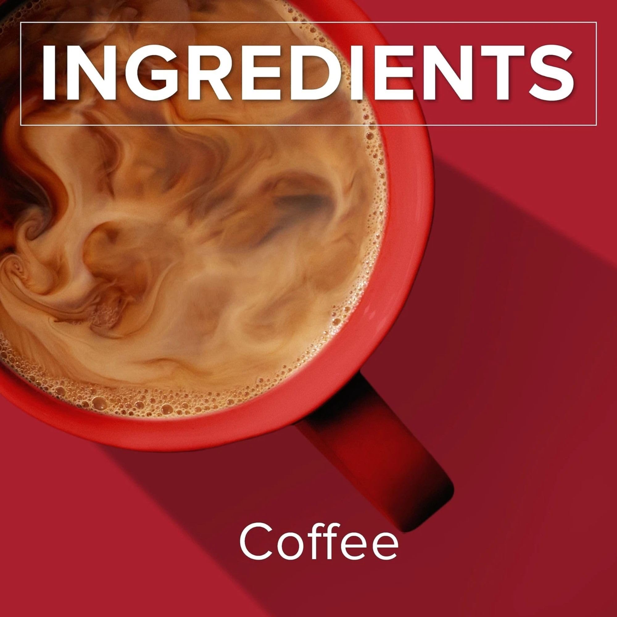 Folgers brewed cup steaming with visible crema and aroma