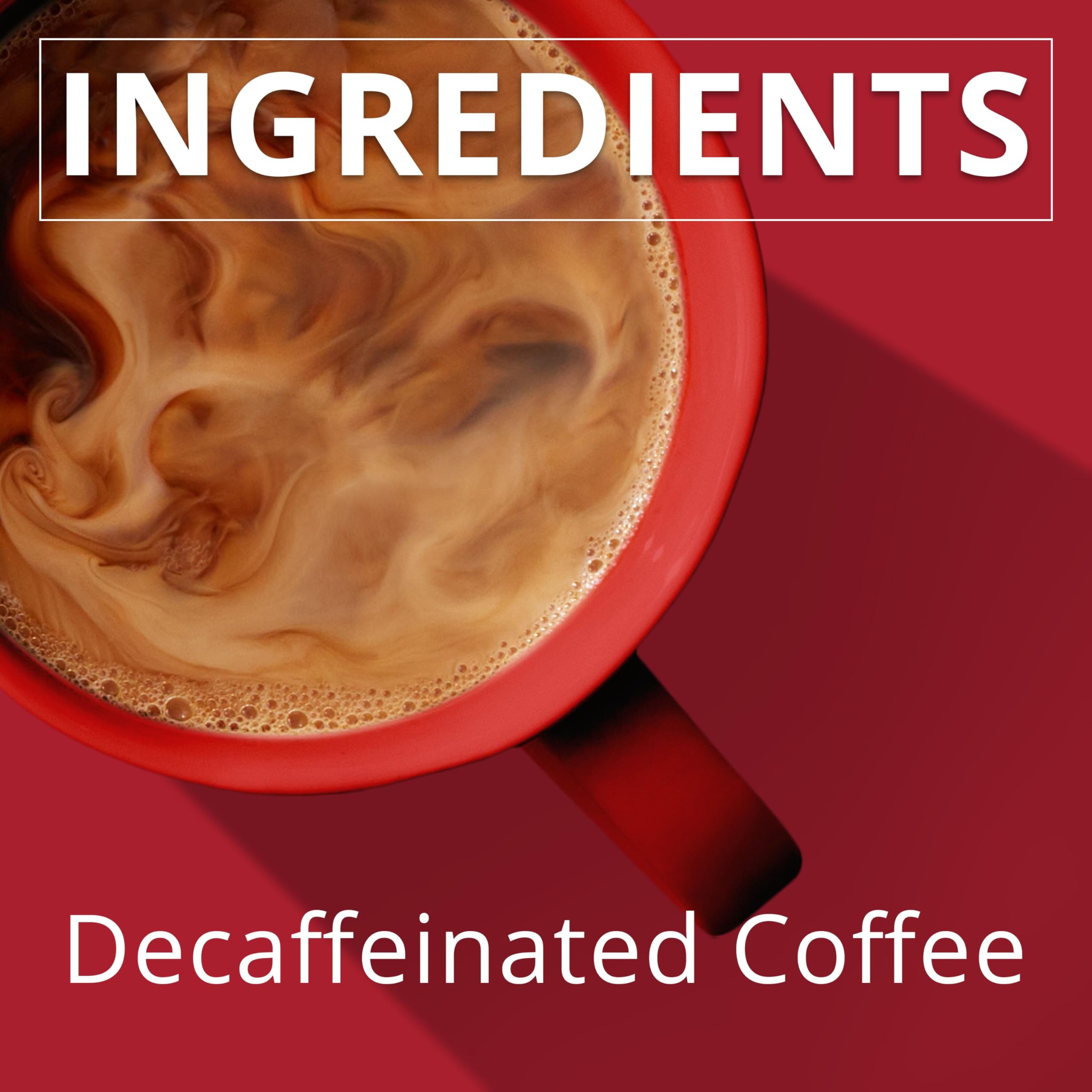 Folgers Classic Decaf poured into a mug demonstrating smooth flavor and comforting sip