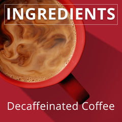 Folgers Classic Decaf poured into a mug demonstrating smooth flavor and comforting sip