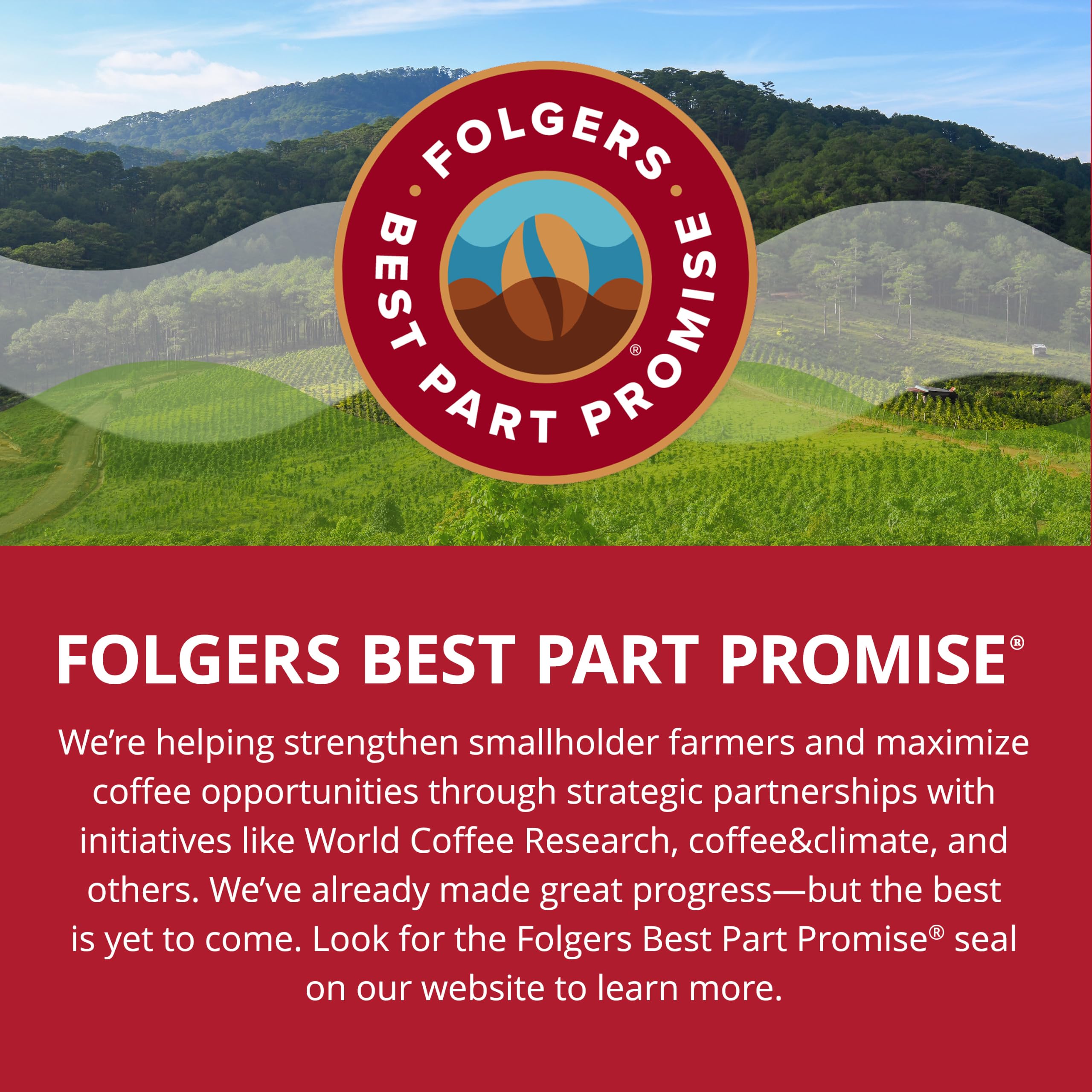 Keurig machine with Folgers Colombian pod inserted for fast brewing