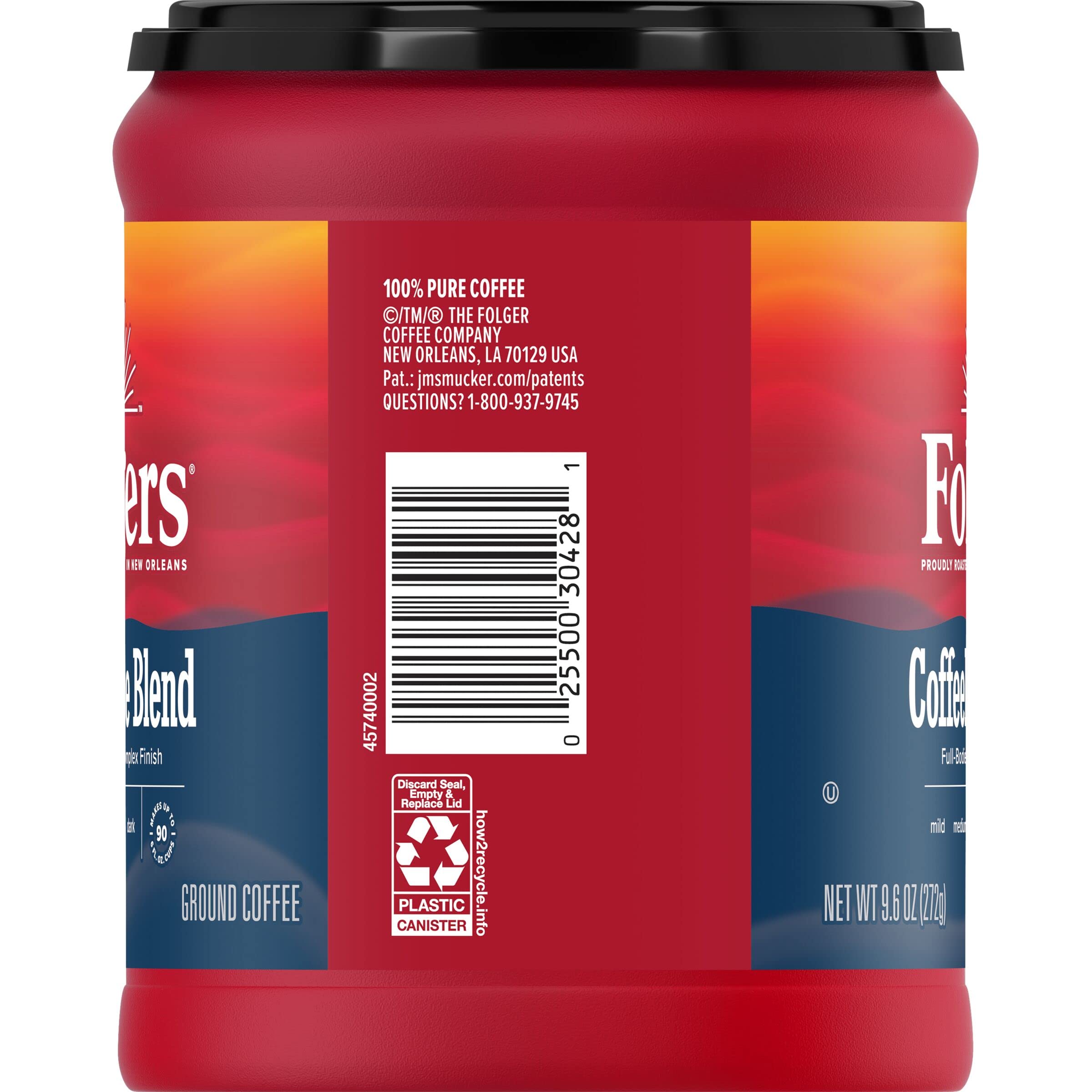 Folgers in French press brewing to highlight bold, smooth flavor