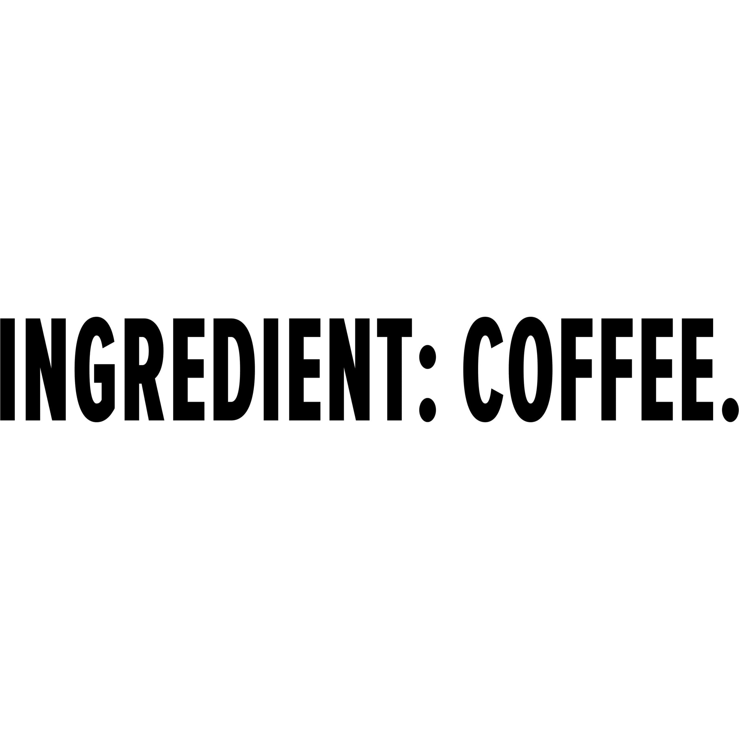 Folgers canister next to served cup in kitchen lifestyle for convenient serving
