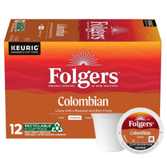 Folgers front box 72-count showing brand and convenience