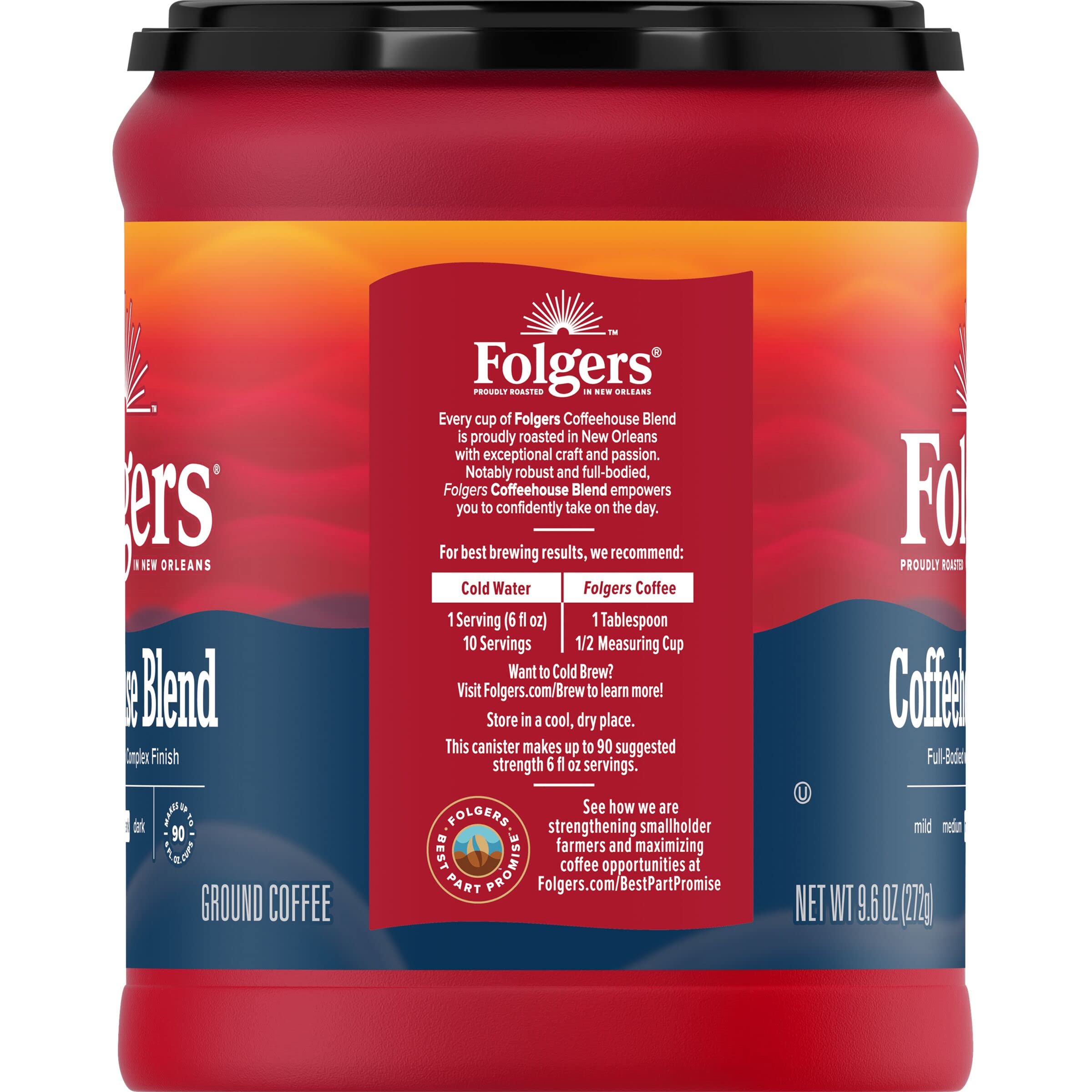 Folgers ground coffee close-up showing texture for even extraction